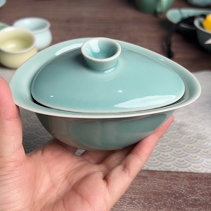 龙泉云间青瓷小米茶器