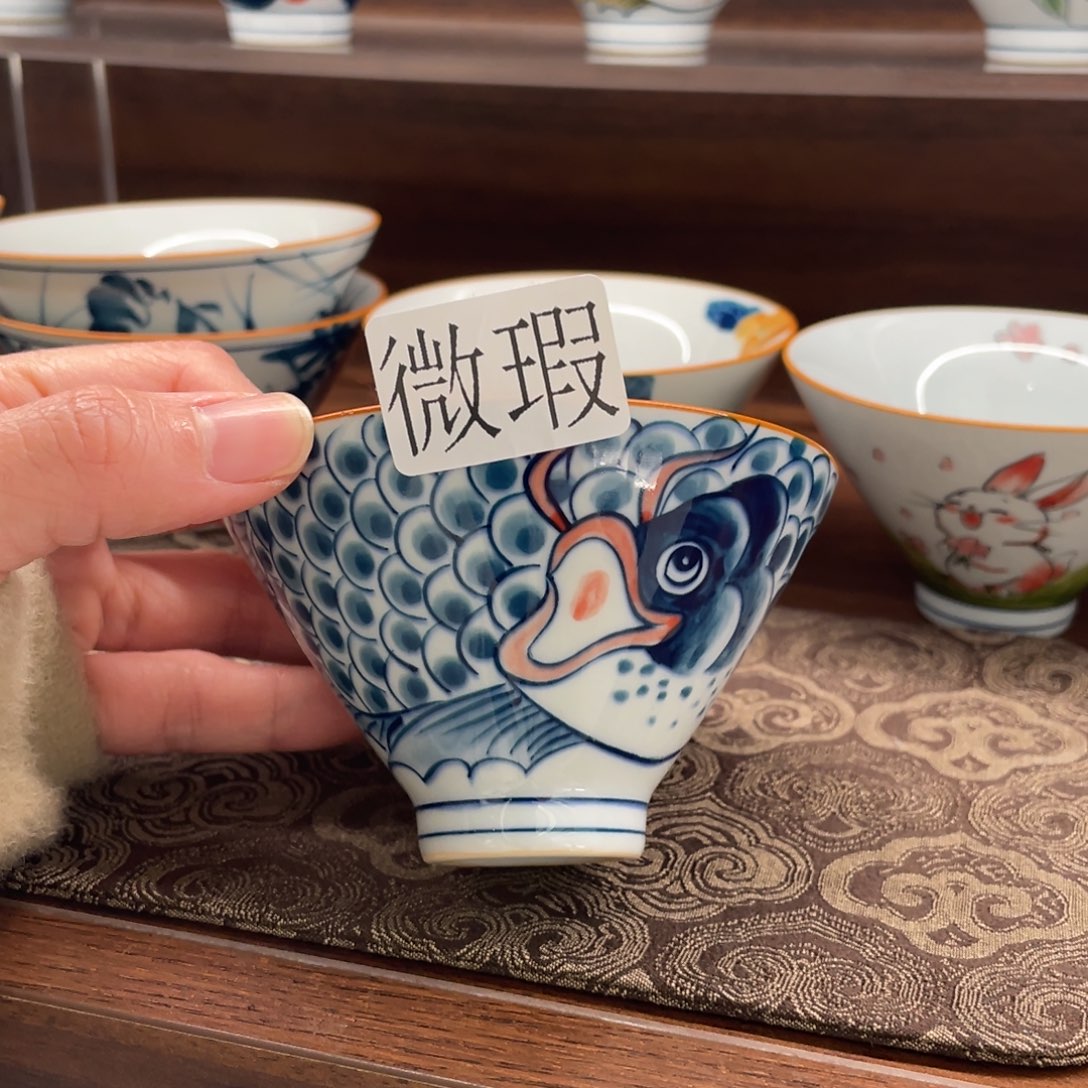 有瑕釉下彩纯手绘