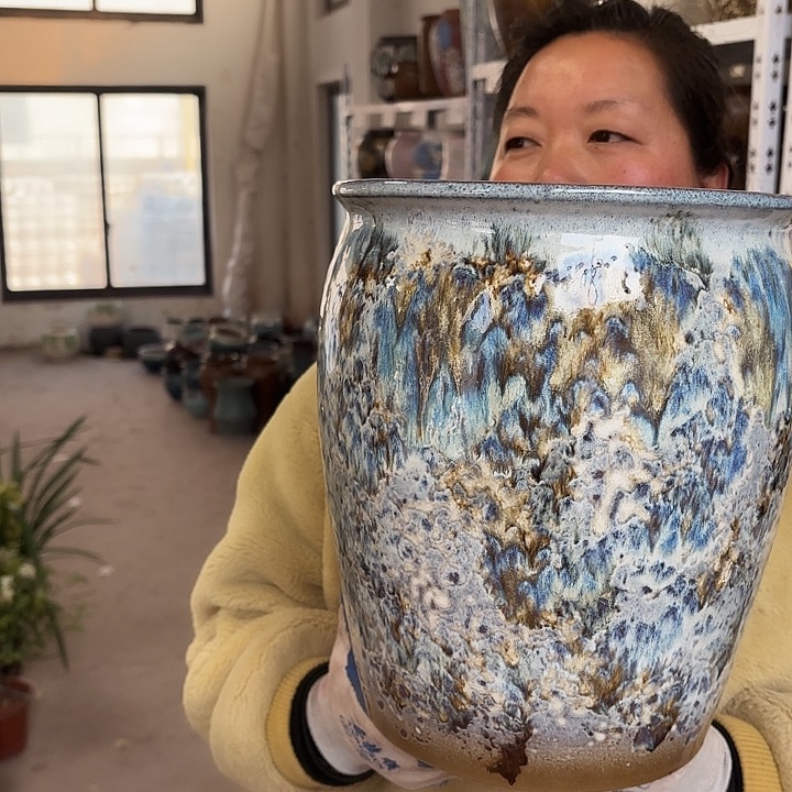 正品高31口25花盆