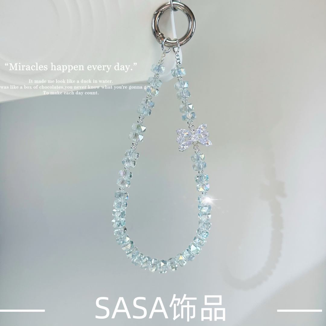 SASA饰品手机链  S112 浅冰蓝