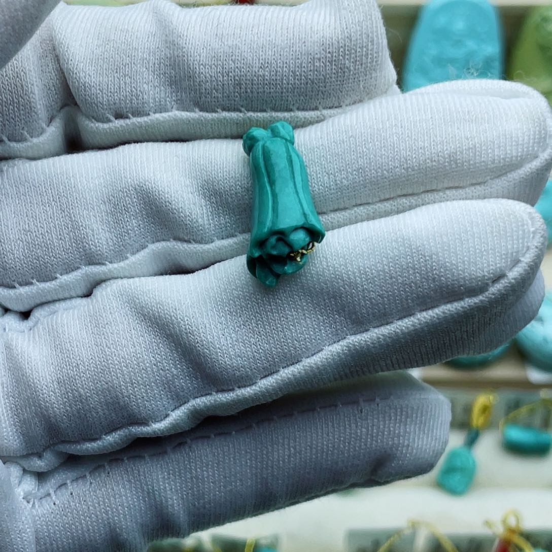 未镶嵌绿松石珠宝半成品