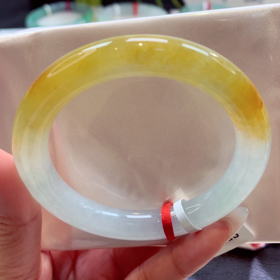 未镶嵌手镯翡翠52.6圆条（8号）