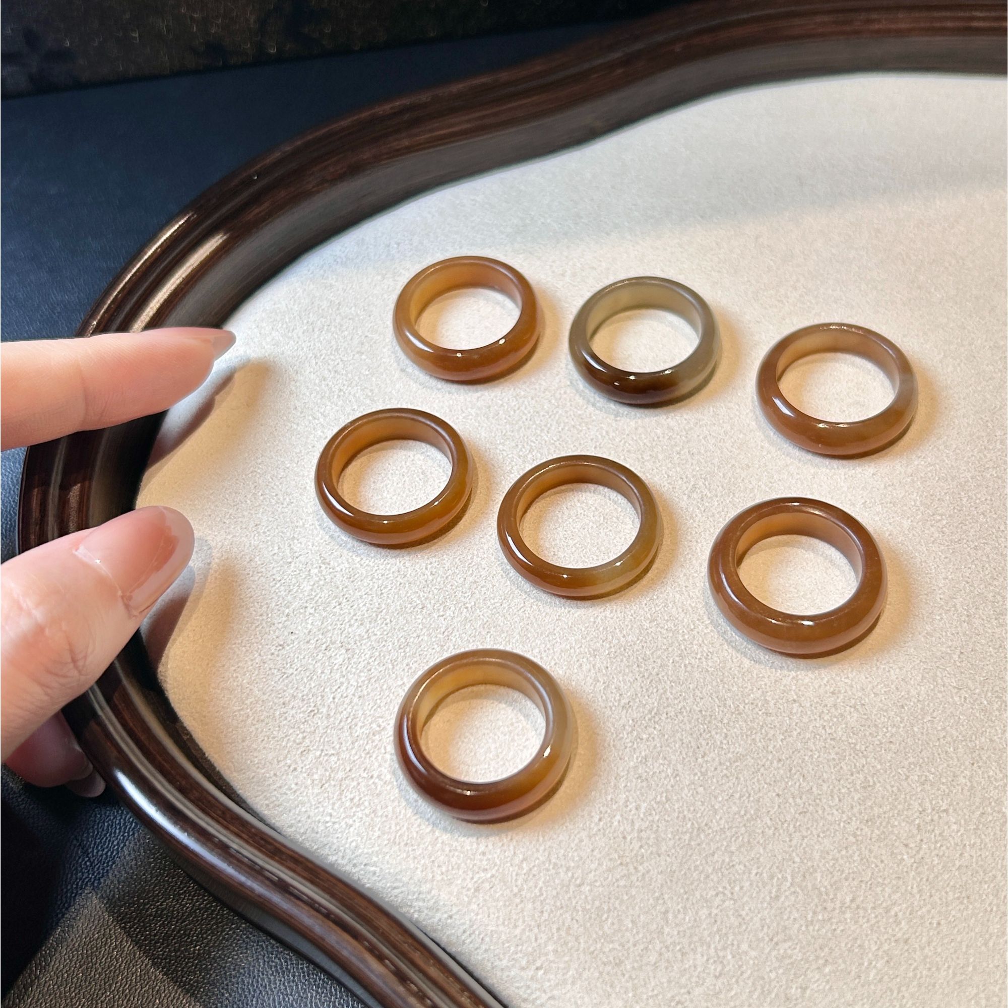 和田玉 戒指多样性发其一拍大一码 258452