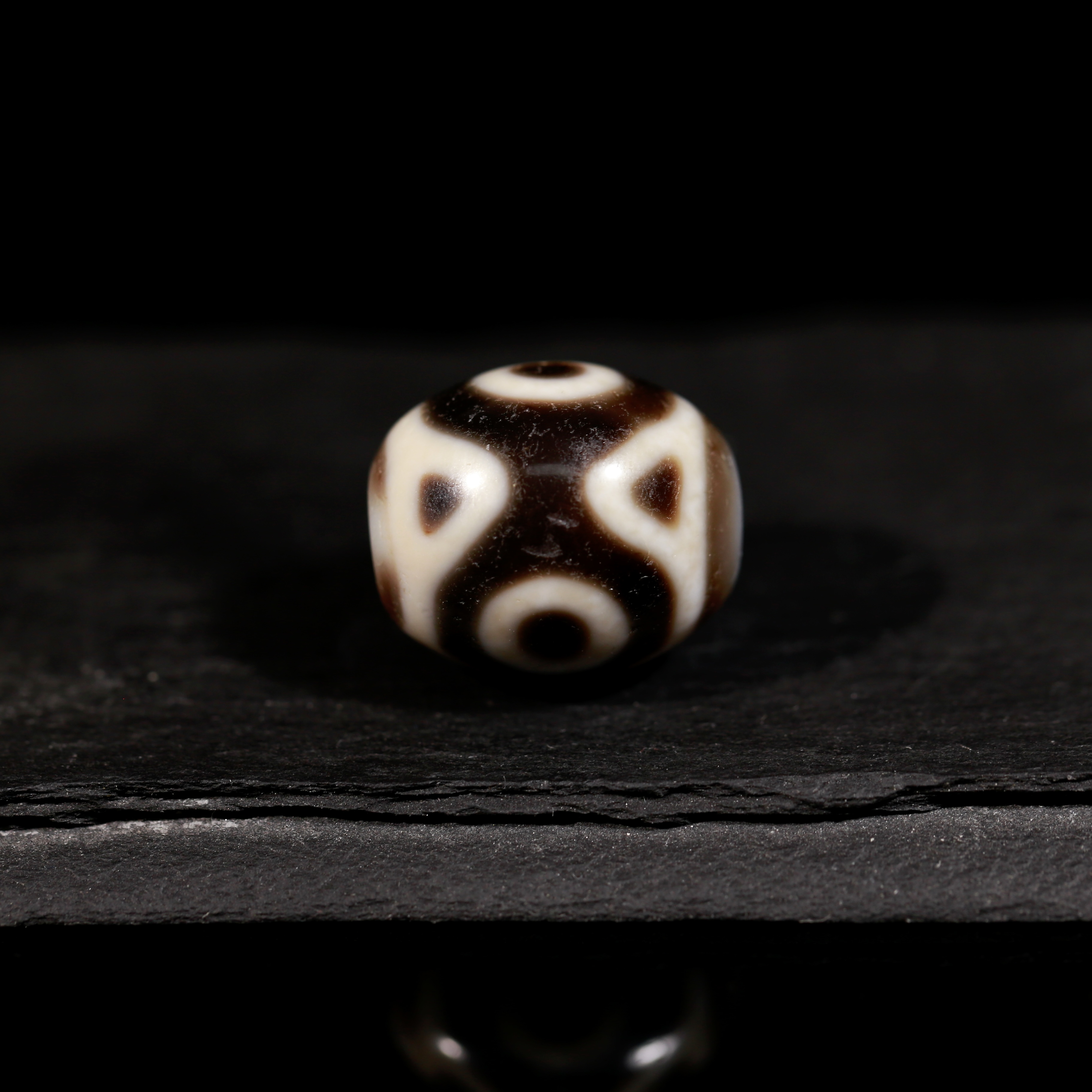 一代老台湾上肯天珠老超顶老许亲工金刚莲花三眼达洛玛瑙锁骨轻奢