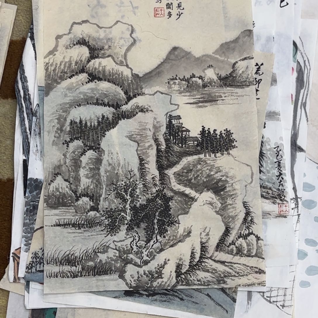 国画左庭强小品艺