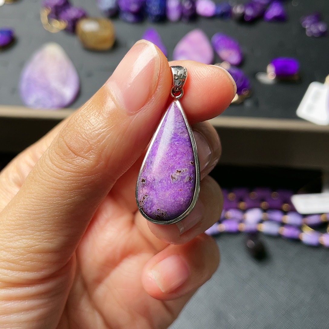 苏纪石（舒俱来）吊坠银S925镶嵌