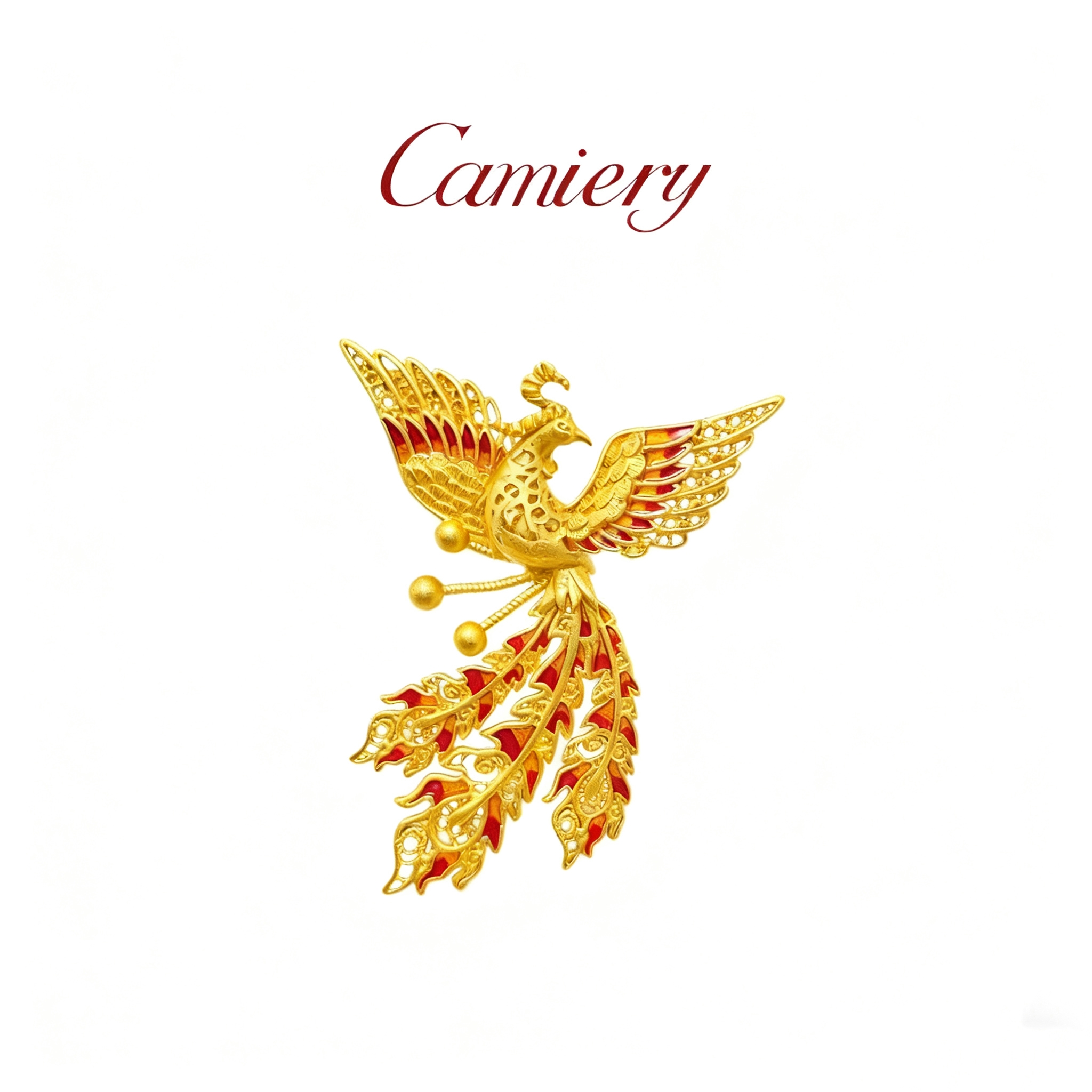 CAMIERY/卡美瑞 新中式轻奢凤凰于飞戒指DD