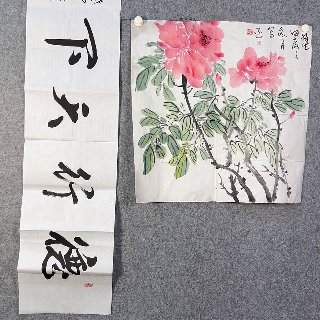 国画844 花鸟在此鸣叫的声响声