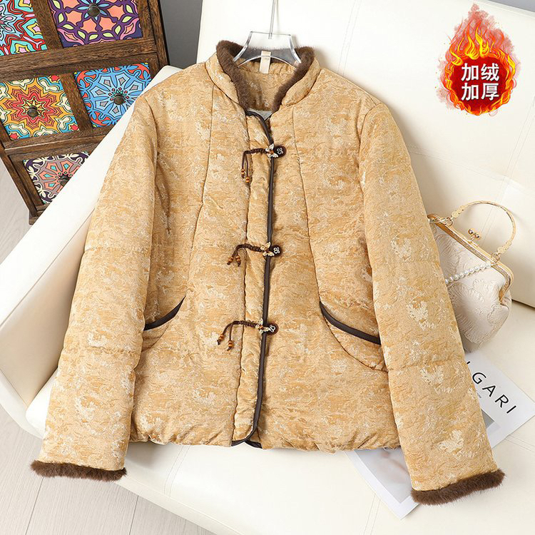 新中式国风盘扣提花外套女2025新款秋冬外穿背心坎肩上衣加棉加厚