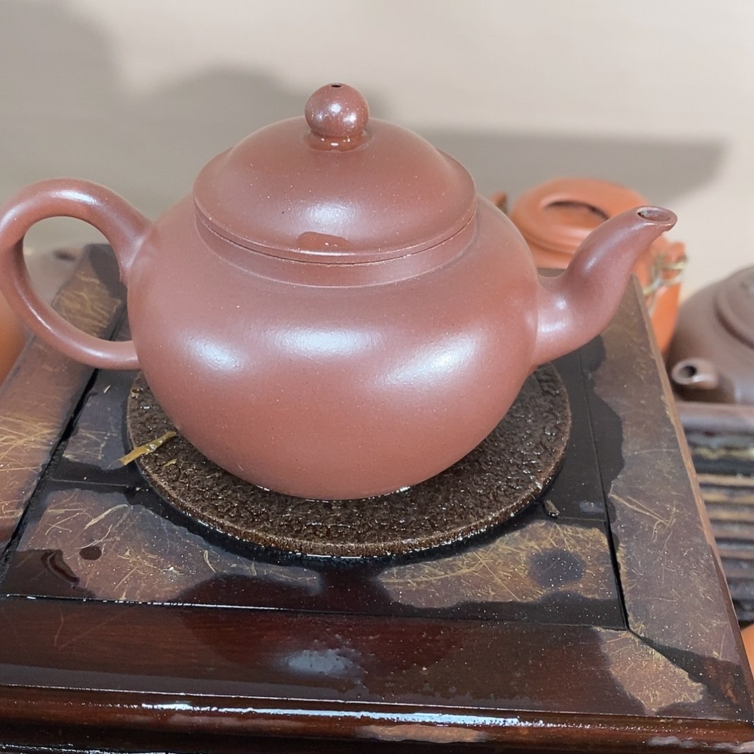 紫砂茶壶高端200cc紫泥宫灯