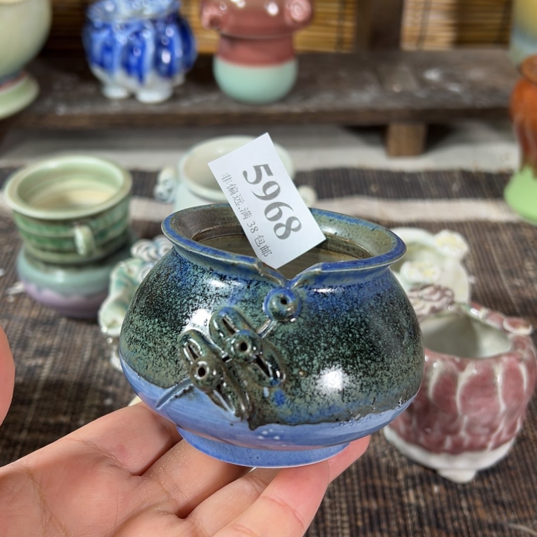 红陶景德镇手工花盆