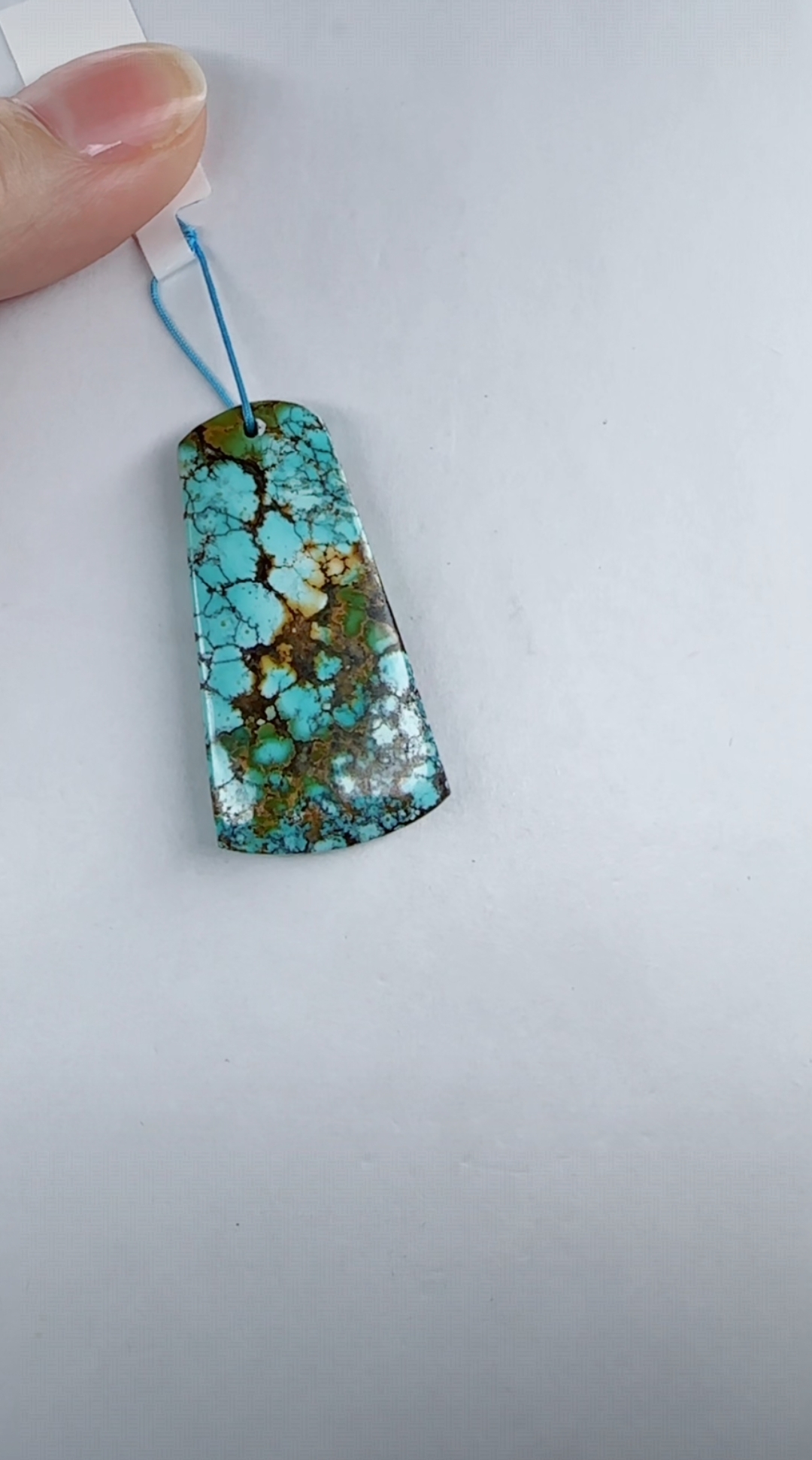 天然原矿绿松石米珠链