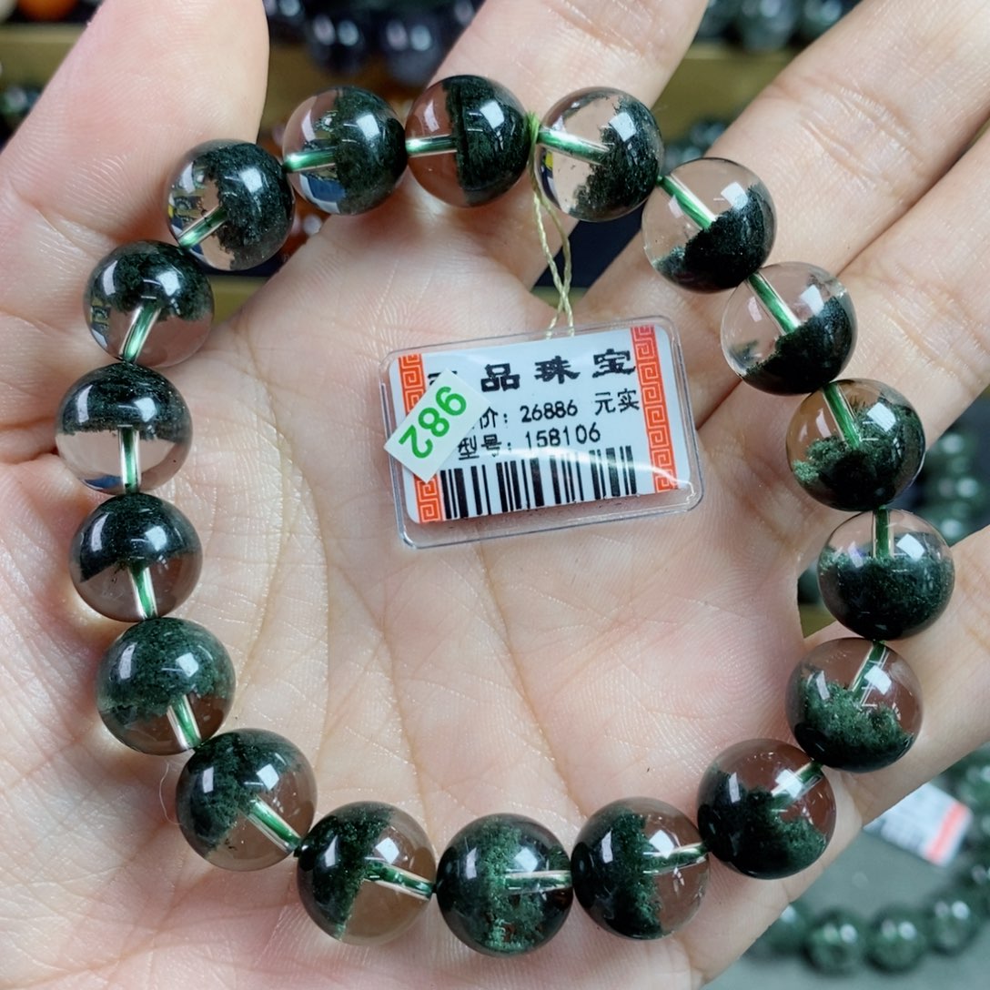 水晶手串未镶嵌绿幽灵158106