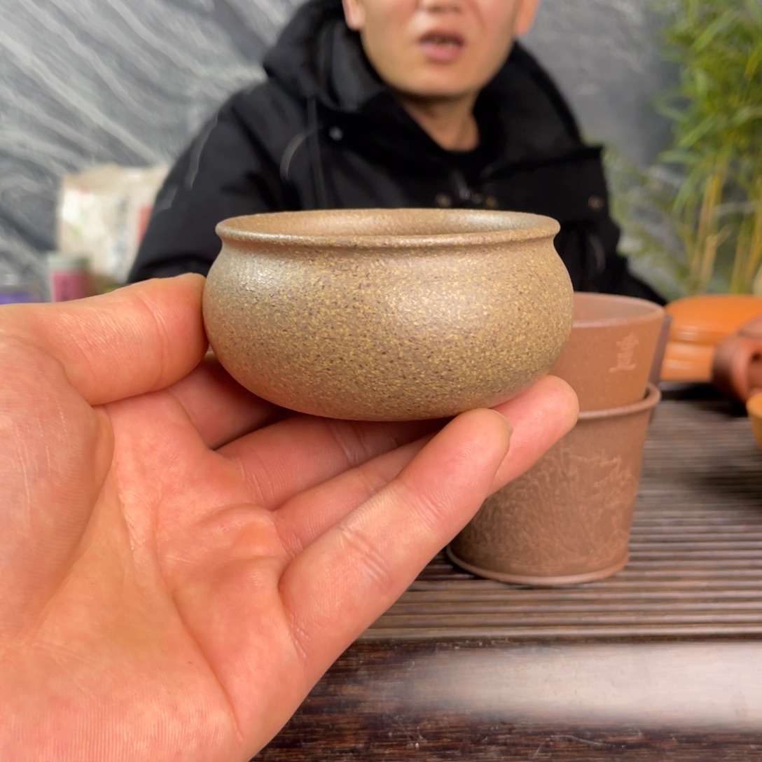 紫砂茶壶降坡普洱杯气