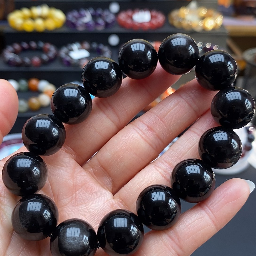 黑曜岩手链未镶嵌