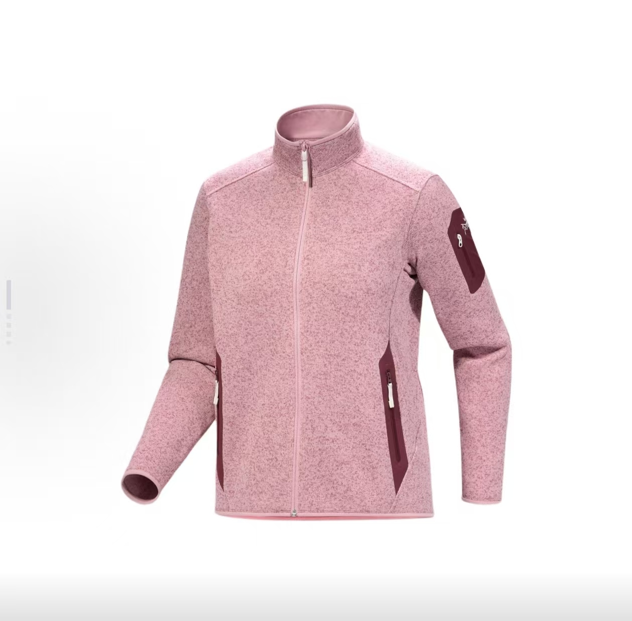 COVERT CARDIGAN 纯色拉链立领抓绒长袖飞行员夹克 女款129