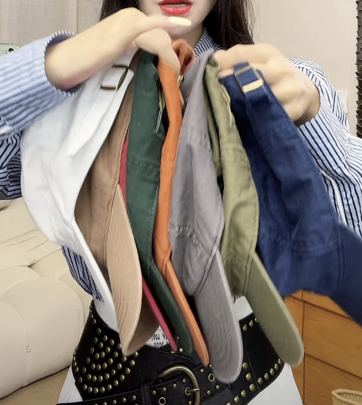 吉吉【推荐搭配】百搭休闲棒球帽三张 叶子图案鸭舌帽