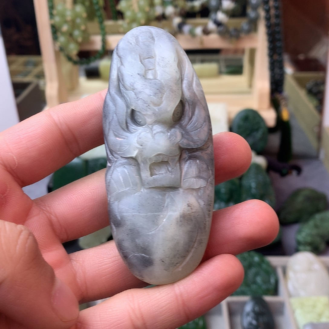 和田玉未镶嵌吊坠(不含链)