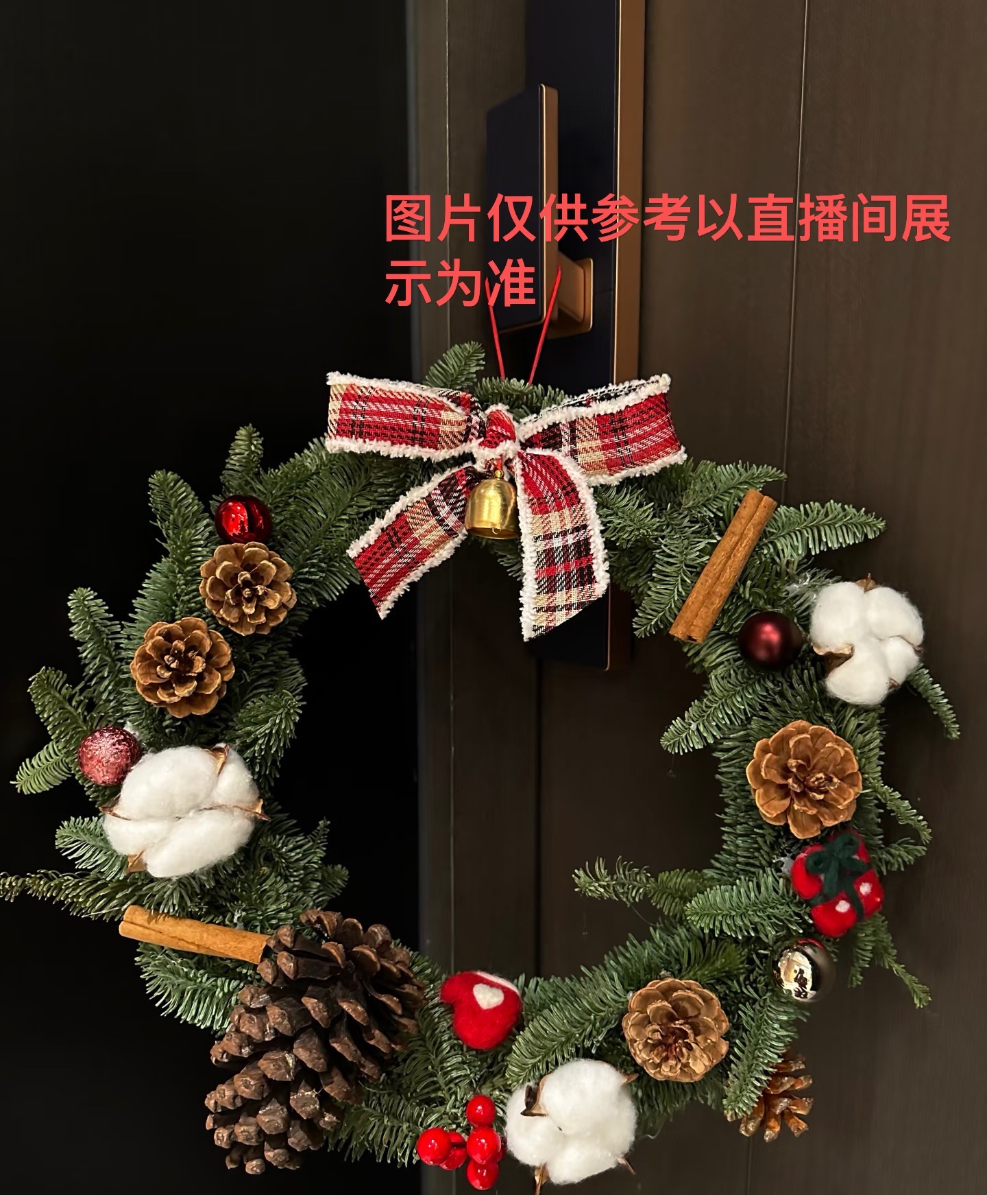 【思芹花卉|圣诞花环】荷兰进口鲜活真诺贝松，顺丰冷链