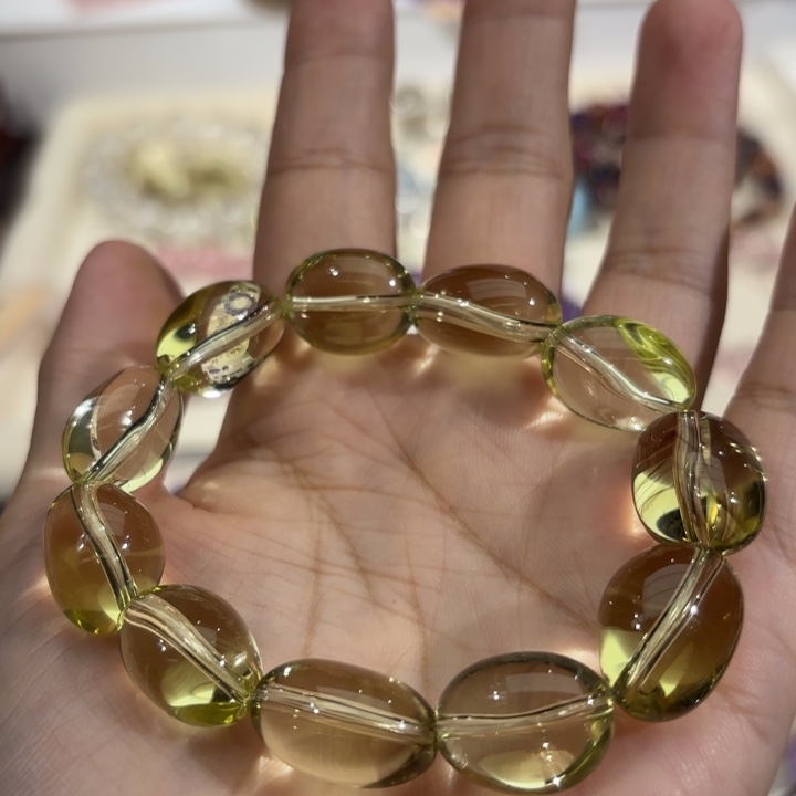 未镶嵌手链水晶黄水晶