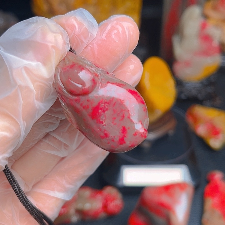 昌化石昌化鸡血石精品挂件