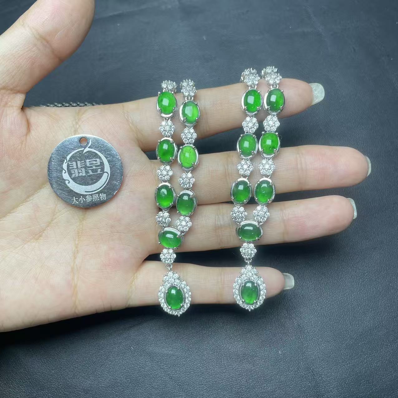 翡昱-N80-66872-天然A货翡翠项链颈饰-多样性发其一-L