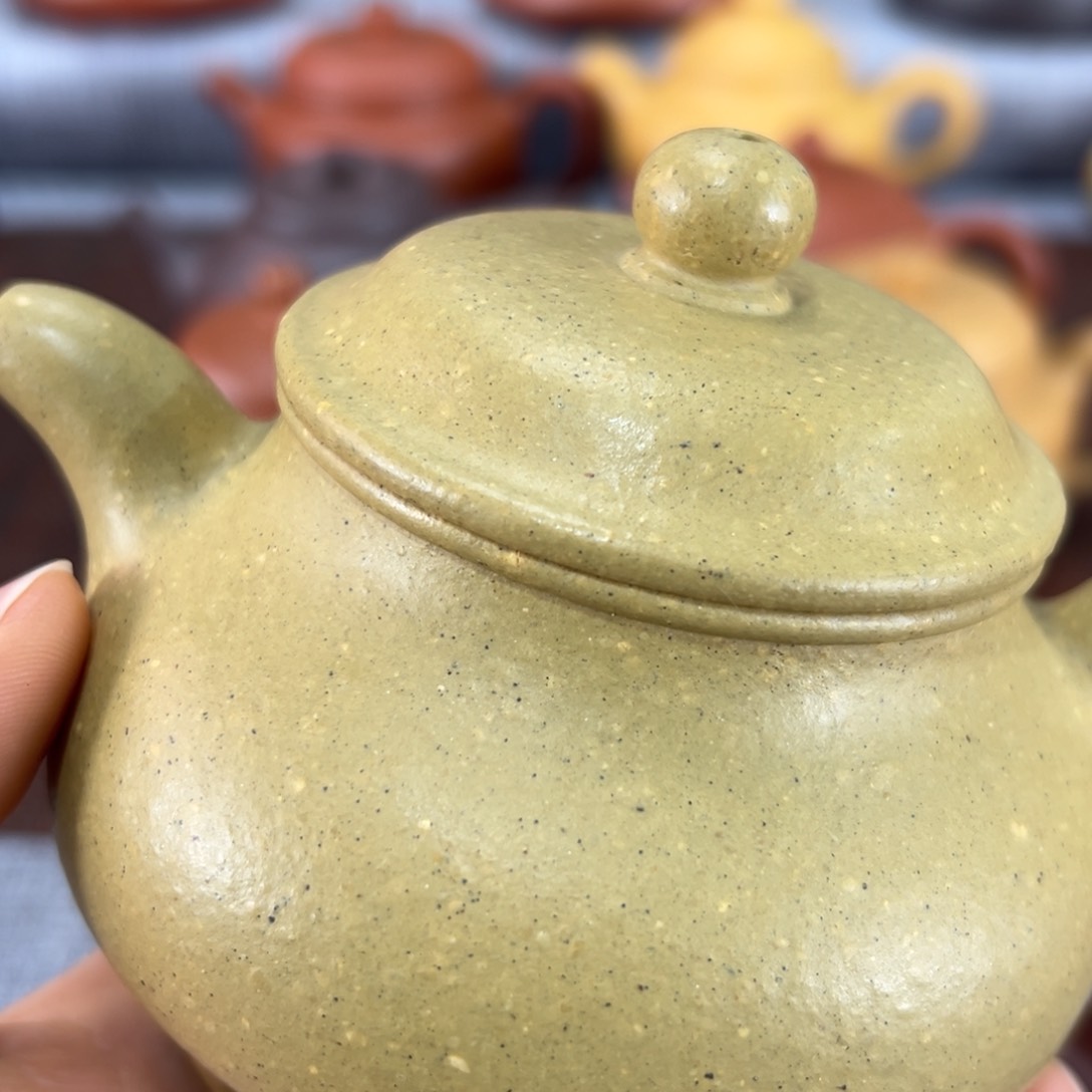 茶壶紫砂随**摆本绿潘壶