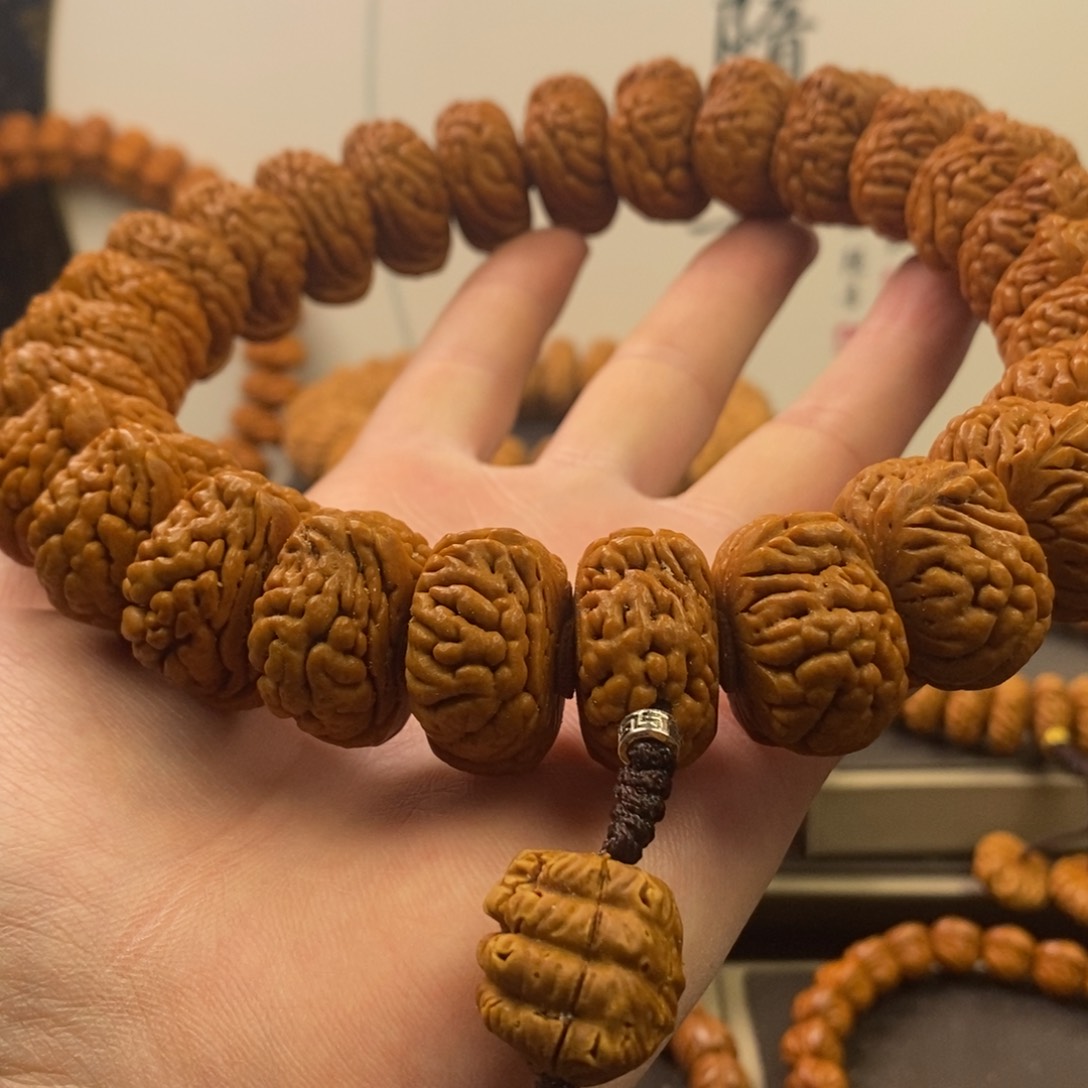 桃核手串26麒麟手持