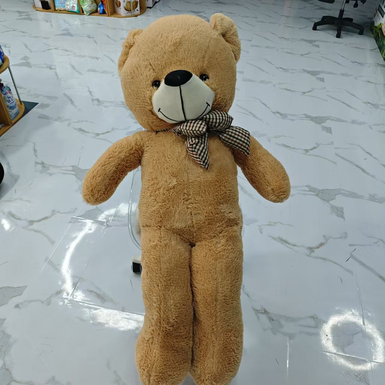 毛绒公仔玩偶白粉棕色大号泰迪熊公仔布娃娃玩具女友女生儿童抱枕