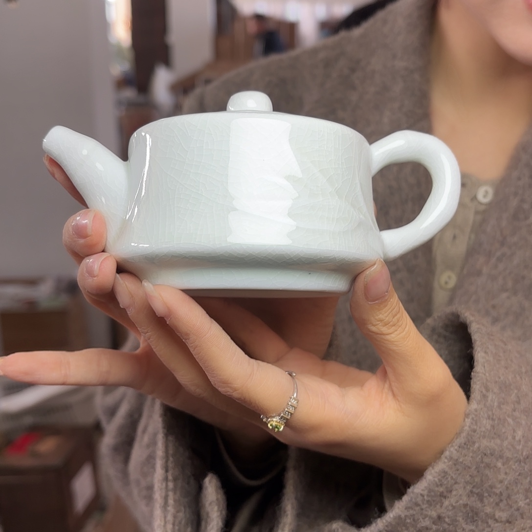龙泉云间青瓷小米茶器