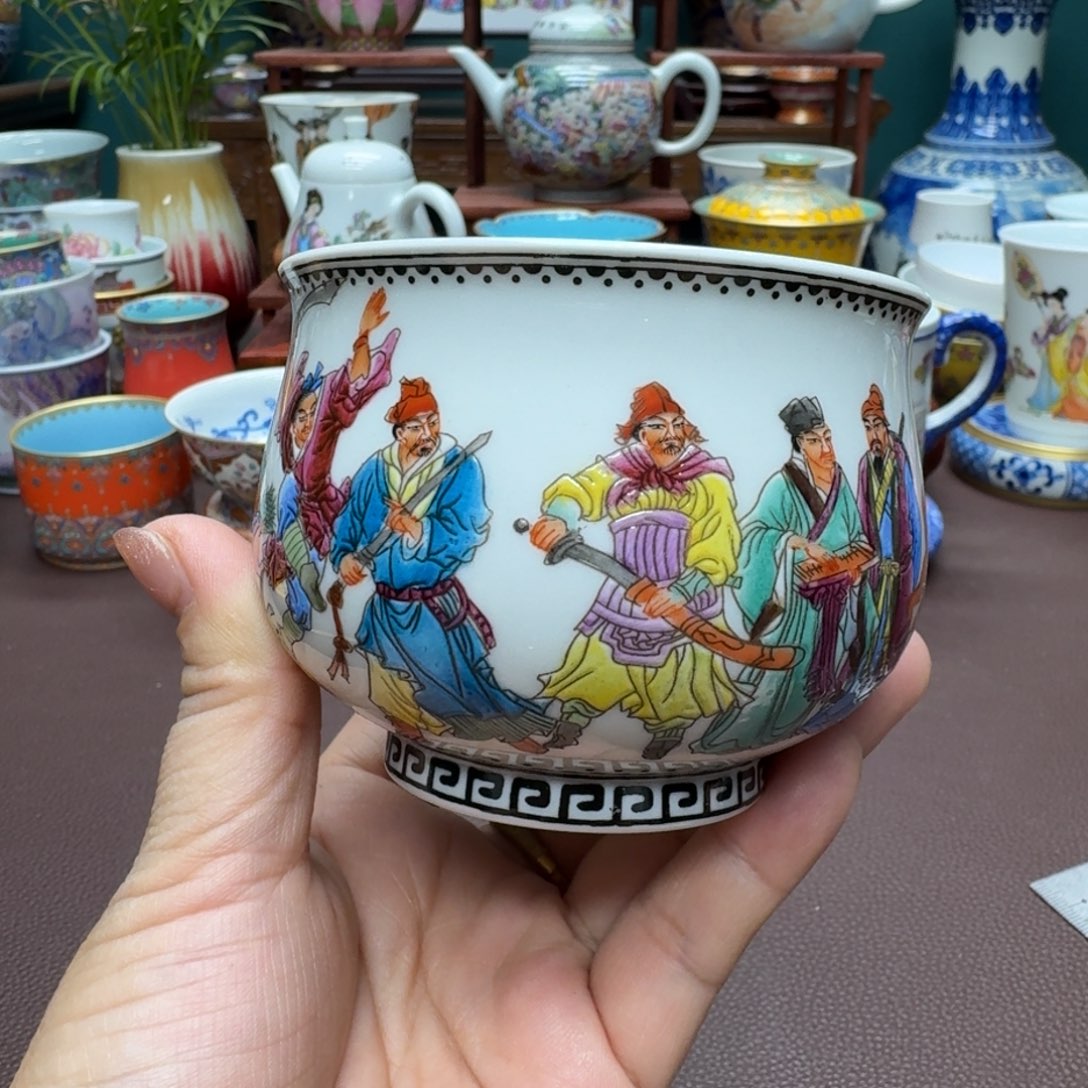 瓷片景德镇仿古手工制作精品展示