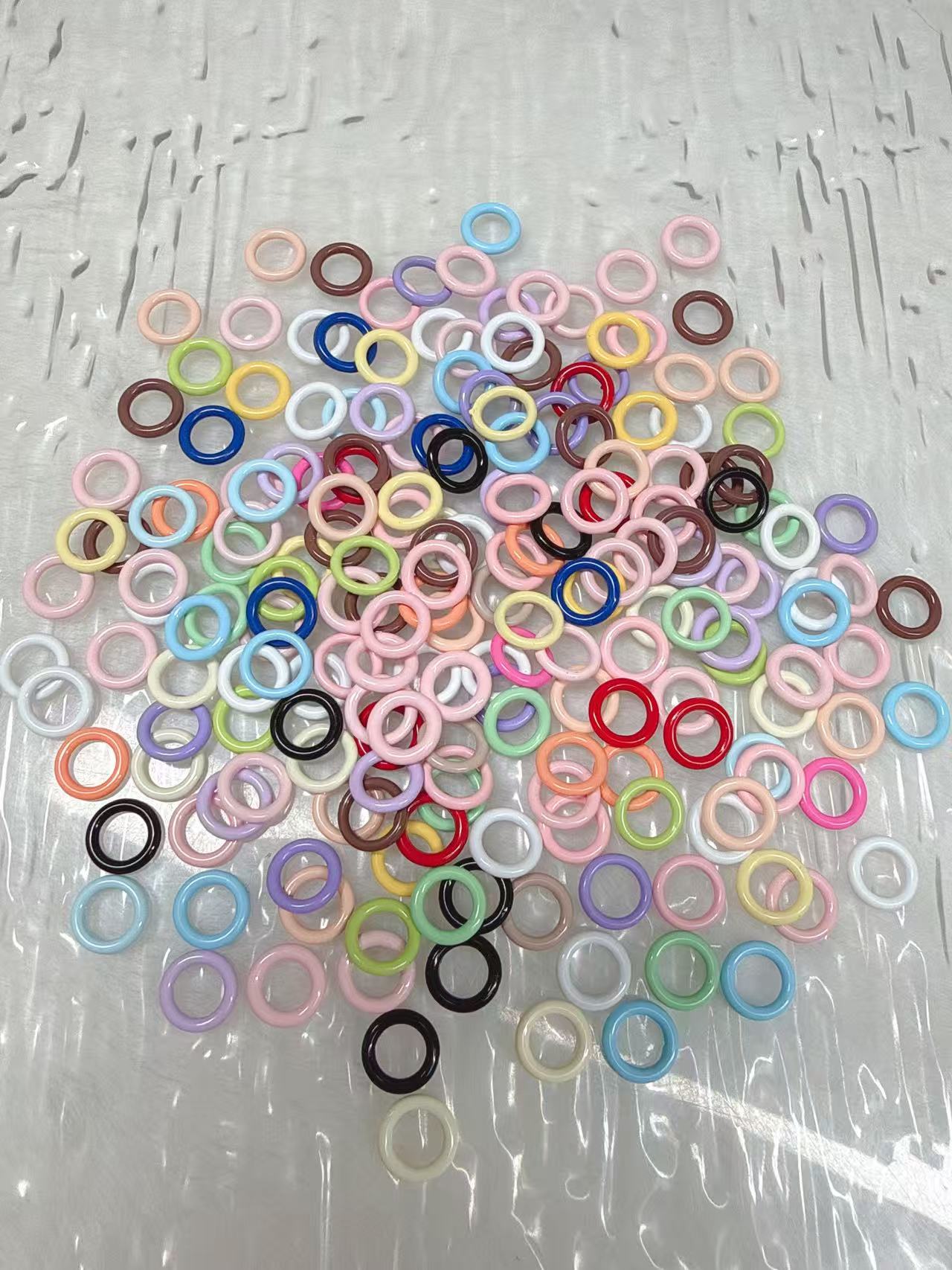 B手机链配件开口圈闭口圈弹簧扣各种DIY配件