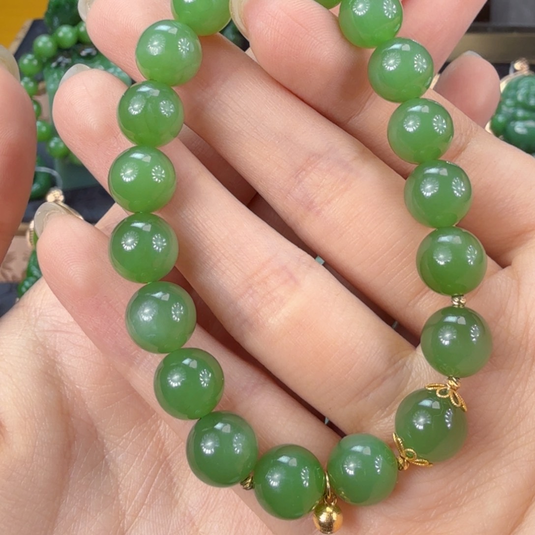 和田玉（碧玉）手串未镶嵌