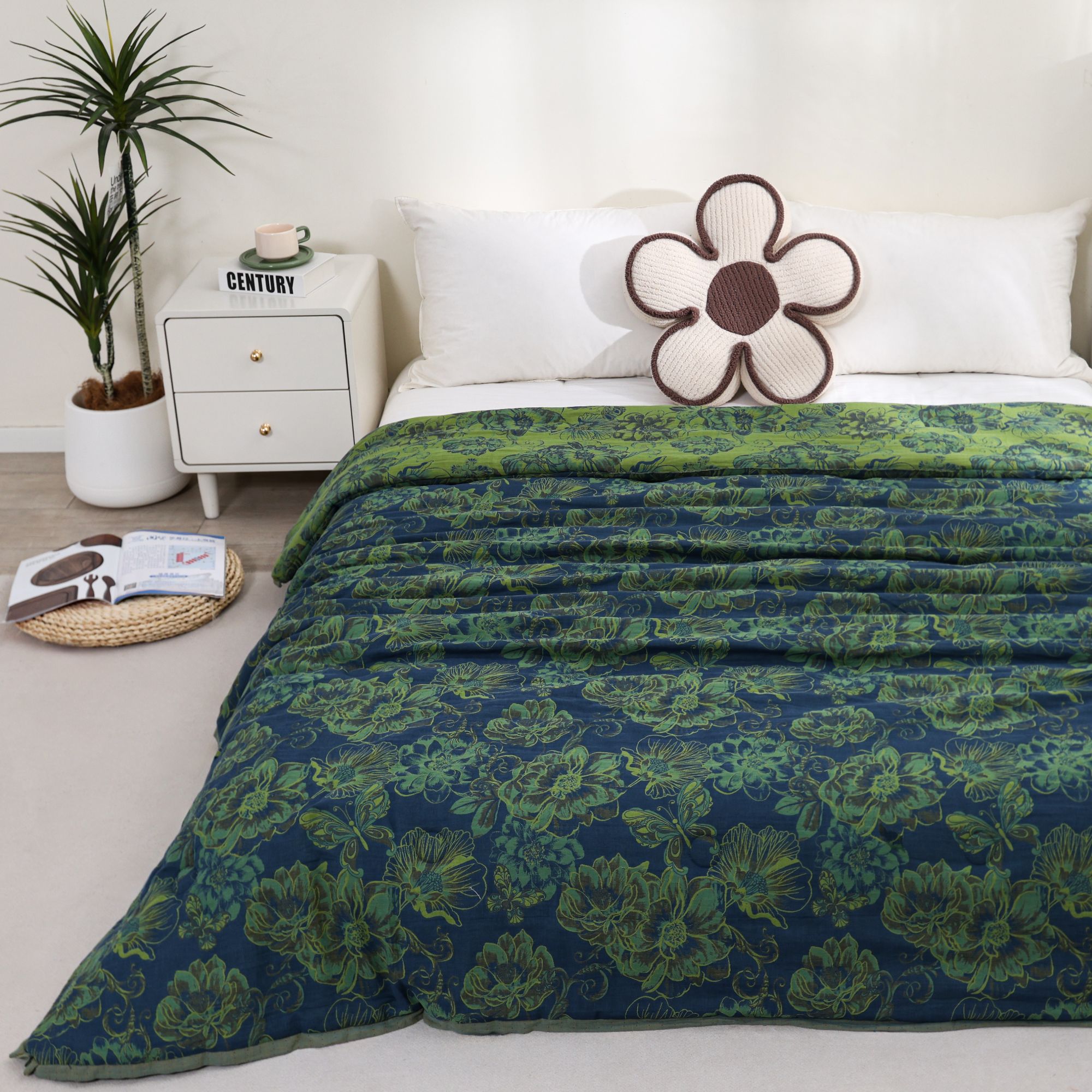 M【花絮】 200*230cm双层纱驼绒蛋白被