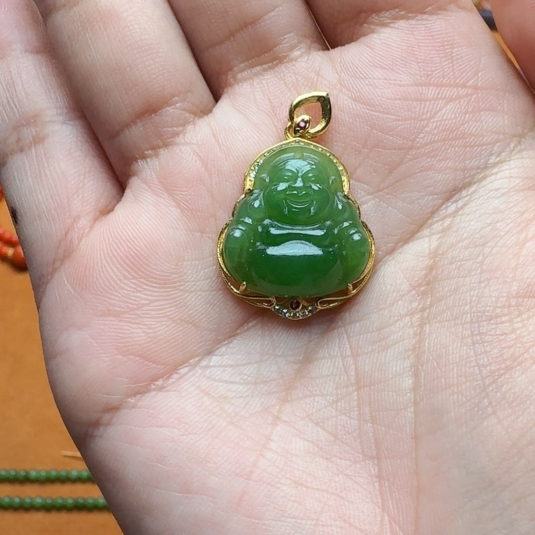 和田玉未镶嵌吊坠03