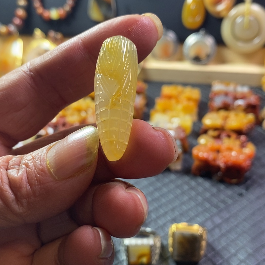 石英质玉（黄龙玉）黄龙玉未镶嵌