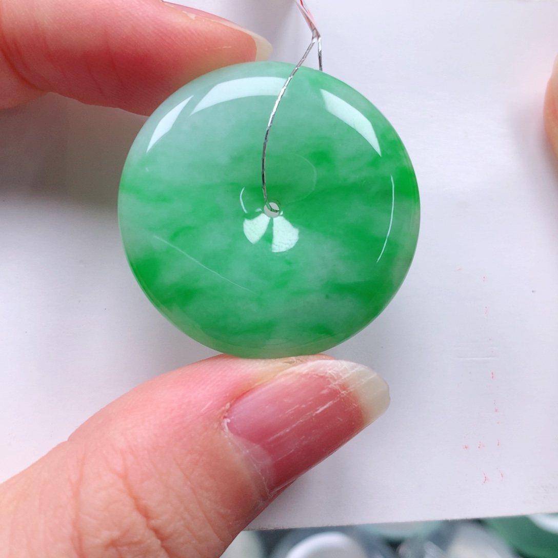 颈饰未镶嵌翡翠天然翡翠