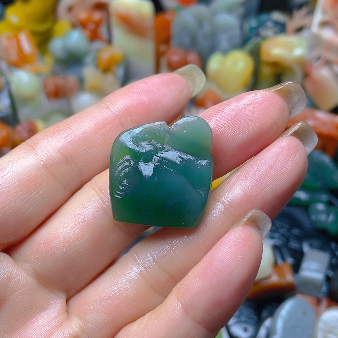 青田石印石西安绿