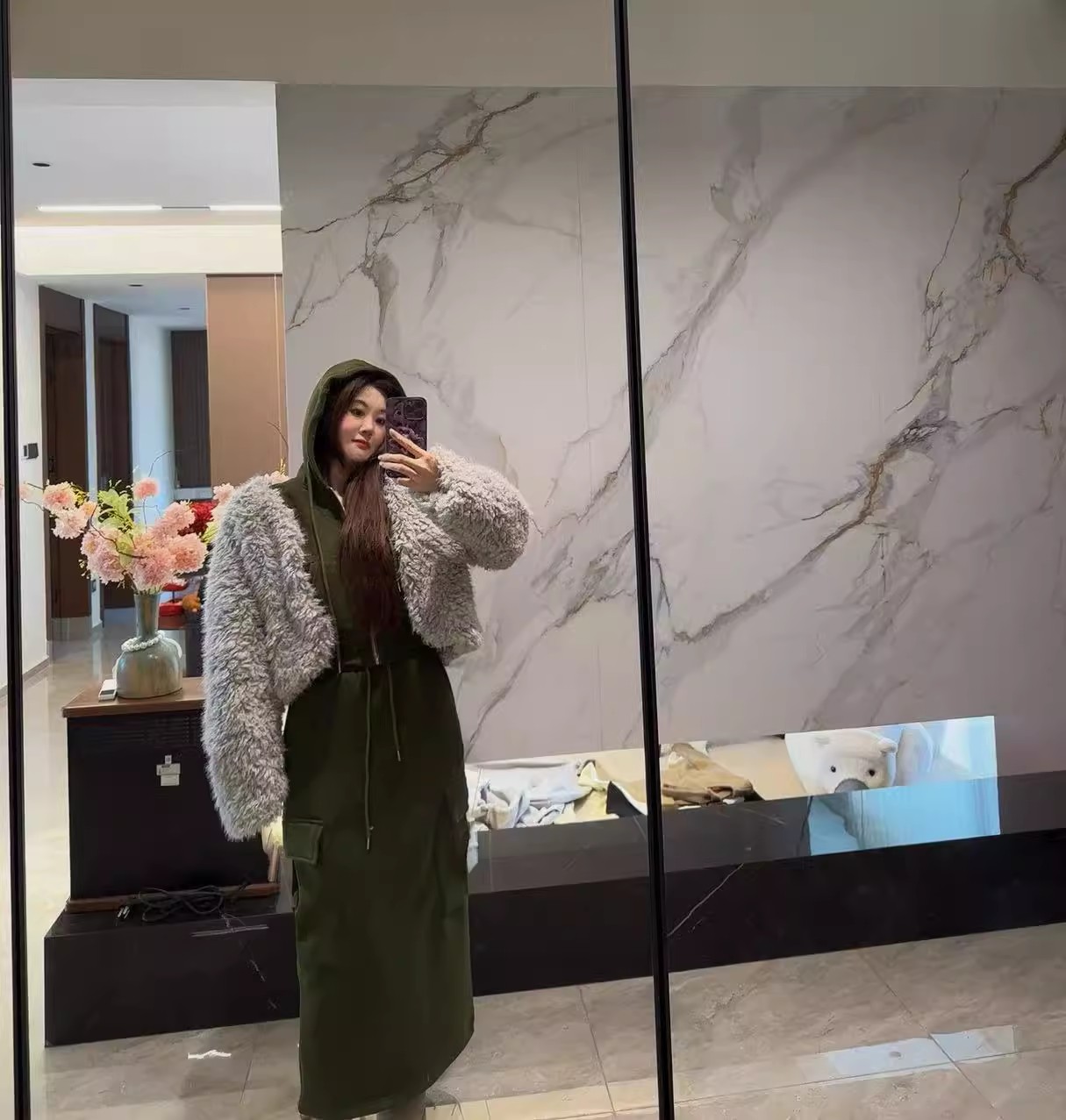 打底厚款偏厚短夹棉外套加绒常规款秋冬拼接长袖两粒扣