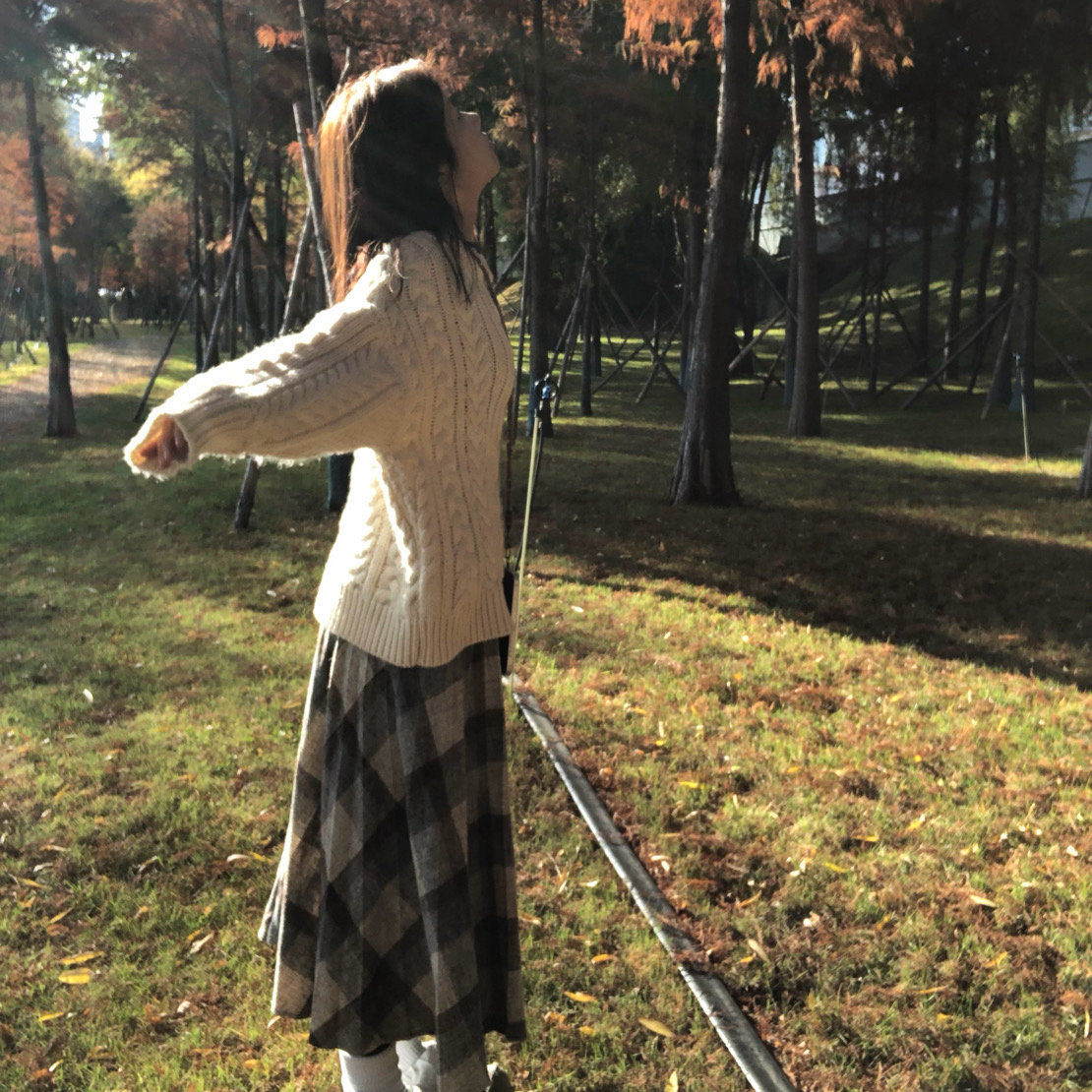 久菜vintage古着纯棉秋冬日系文艺上衣长款女复古宽松春秋长袖