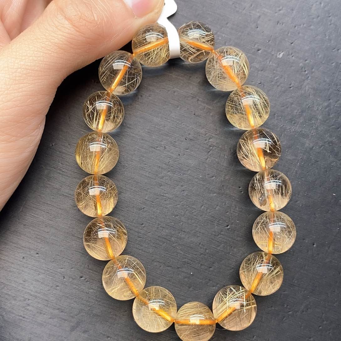 水晶手链未镶嵌27金发12mm