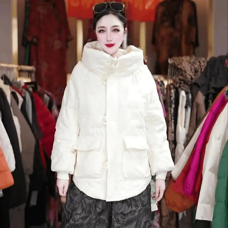 【羽绒】冬季百搭时尚潮流休闲气质显瘦轻奢女款羽绒服2120