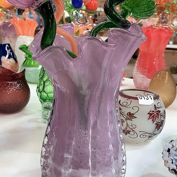 琉璃琉璃花瓶高32口16