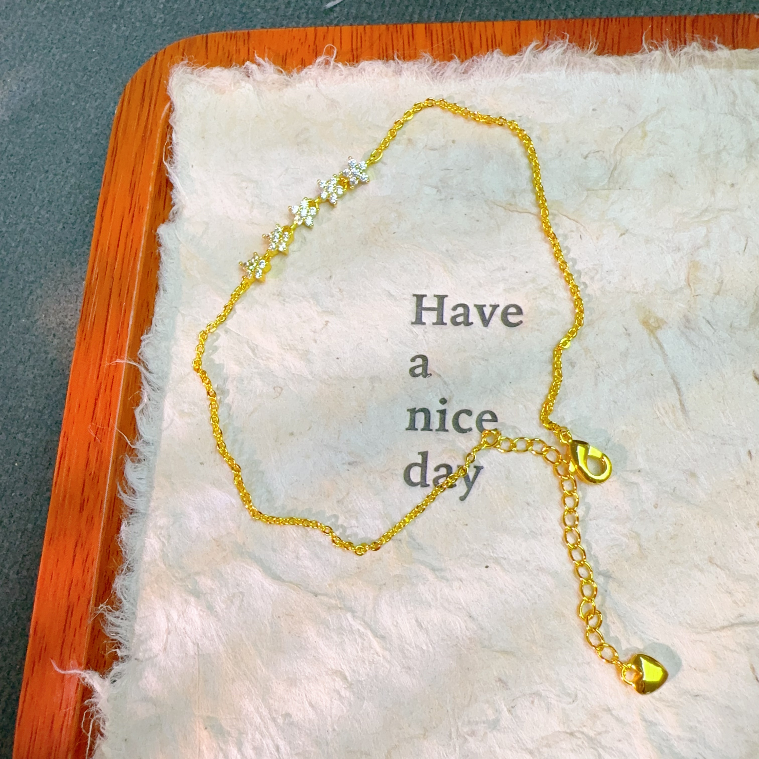   【丁老头甄选】20116五角小花手链