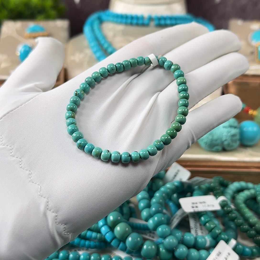 绿松石未镶嵌手链5mm