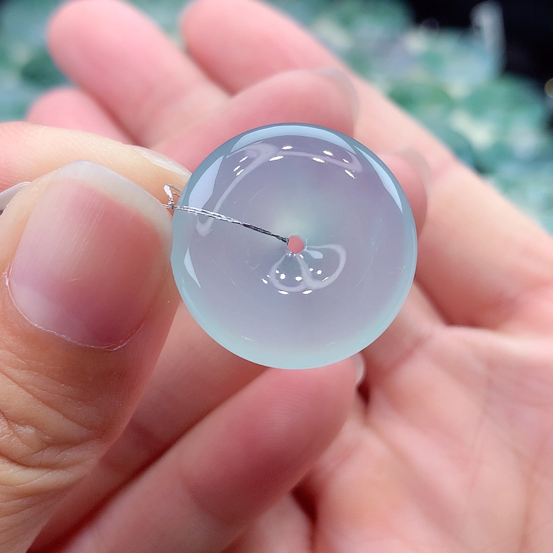 颈饰未镶嵌翡翠编号1尺寸21.8-5.5