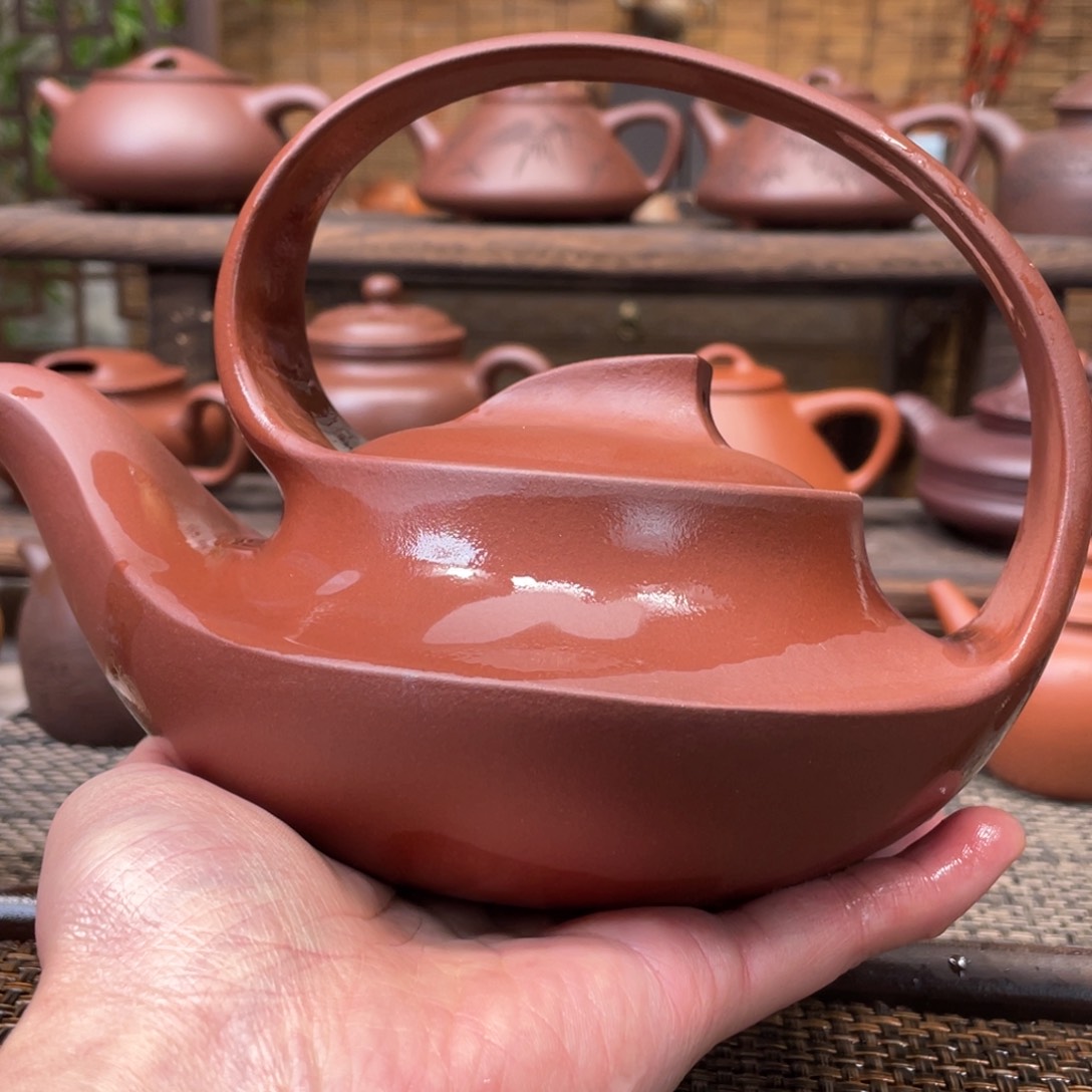 紫砂茶壶宜兴原矿紫砂手工制550