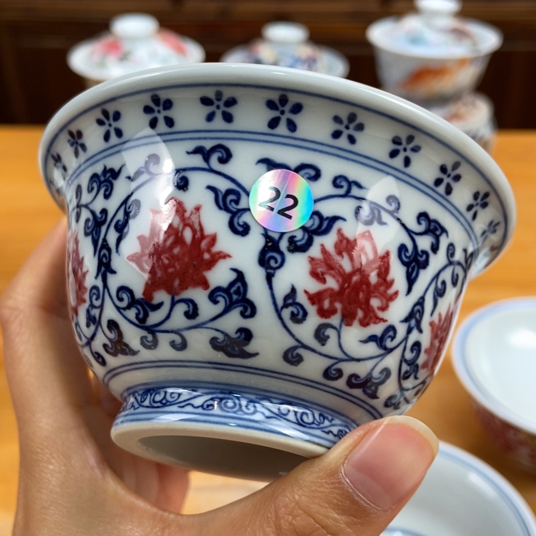 手绘现代茶具非古董