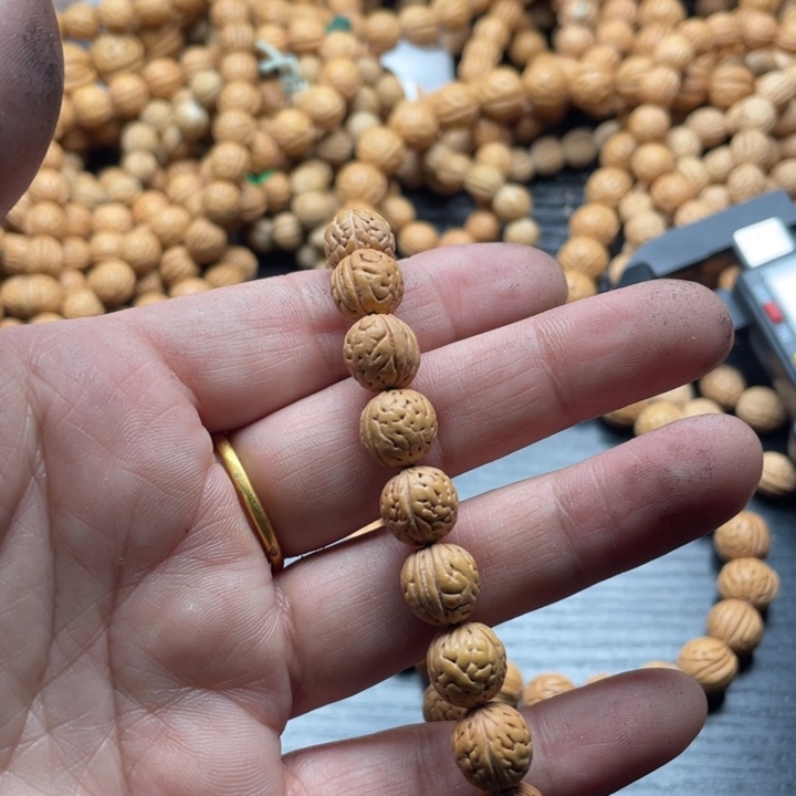 徐***0核桃手串/手链散籽批发小桃核100