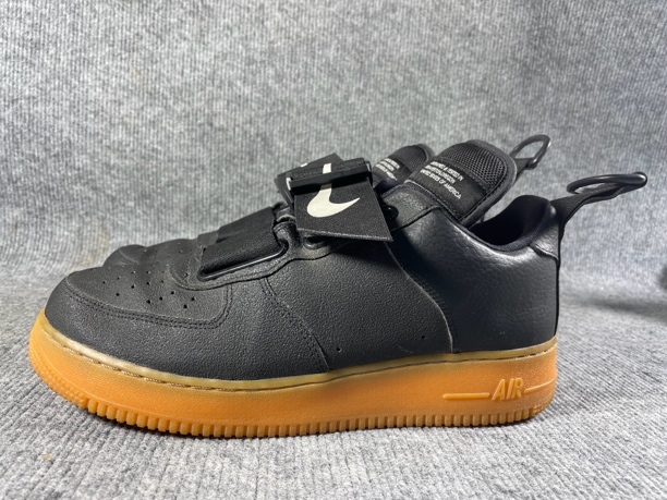 二手43码 Nike Air Force 1 空军一号 板鞋 黑生胶 无盒 公价1989